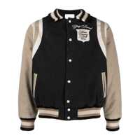 Bomber jacket Rhude Black And Khaki Cotton Washed Bomber Jacket Barbati