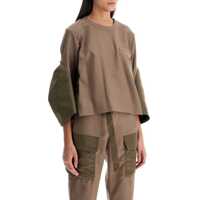 Bluze Top Two-Material Femei
