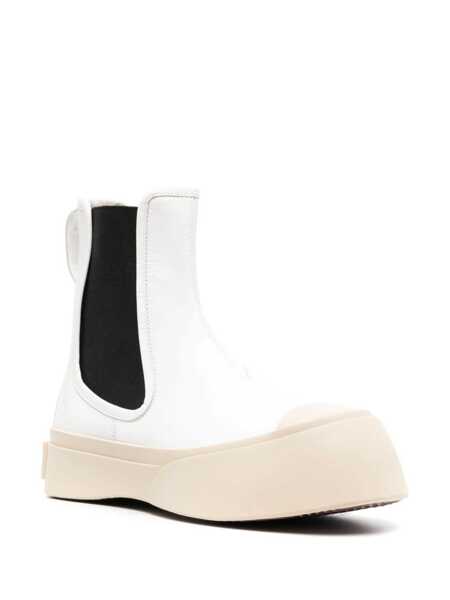 Bocanci Marni Marni Pablo Leather Boots White Femei (BM 16288890) 2