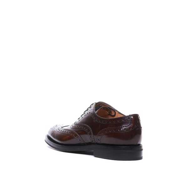 Pantofi fara toc Churchs Churchs Classic Lace-Up Leather Derbies Brown Femei (BM 16288899) 3