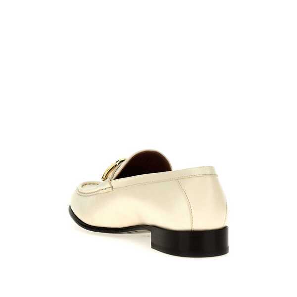 Pantofi fara toc Valentino Garavani Valentino Garavani Vlogo The Blond Edition Leather Loafers White Femei (BM 16288902) 3