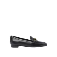 Pantofi fara toc Stuart Weitzman Signature Square Leather Loafers Femei