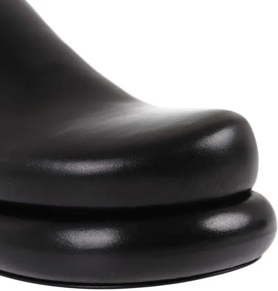 Sandale fara toc Jil Sander Chunky Sole Leather Slingback Sandals Black Femei (BM 16289019) 4