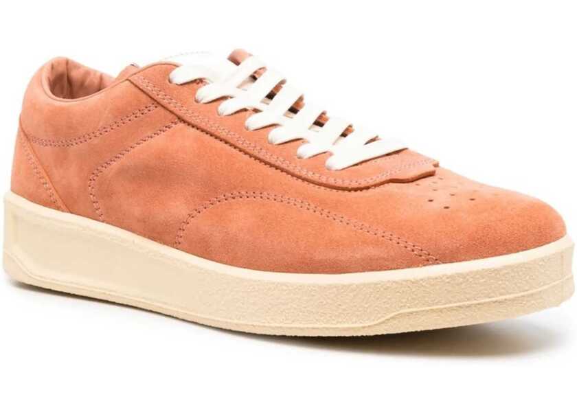 Sneakers Jil Sander Suede Low-Top Sneakers With Rubber Sole Pink Barbati (BM 16289046) 2