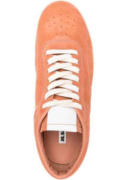Sneakers Jil Sander Suede Low-Top Sneakers With Rubber Sole Pink Barbati (BM 16289046) 4