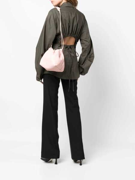 Genti de umar Jil Sander Leather Bucket Bag With Drawstring Pink Femei (BM 16289262) 2