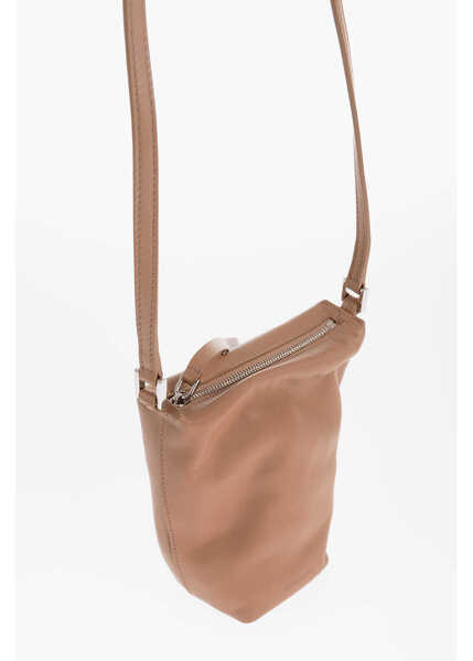 Genti tip postas Jil Sander Leather Mini Shoulder Bag Take Away With Zip Closure Brown Femei (BM 16289274) 4