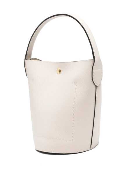 Genti de umar Longchamp Longchamp Cuir De Russie Bucket Bag WHITE Femei (BM 16289940) 3