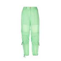 Pantaloni scurti Pinko Dama - Pantaloni casual Pinko Pinko Priapo Satin Trousers GREEN Femei (BM 16289979) - B-mall.ro