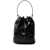 Prada Prada Duet Patent Leather Bucket Bag Black
