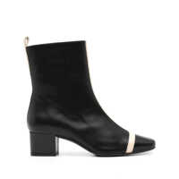 Bocanci Carel Paris Audrey Ankle Boots In Calf Leather With Heel Femei