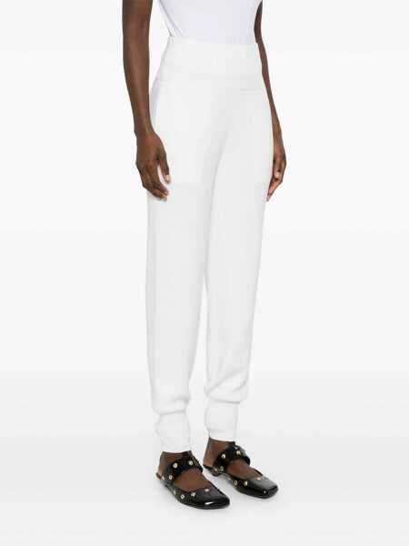 Pantaloni casual Chloe Chlo Wool Knitted Trousers WHITE Femei (BM 16295655) 3