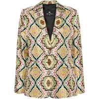 Geci Etro Printed Silk Twill Jacket Clothing Femei
