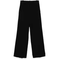 Pantaloni office ESSENTIEL ANTWERP GHOUL BLACK WIDE LEG PANTS Femei