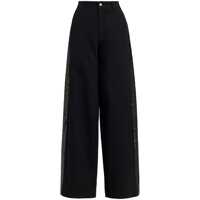 Pantaloni office ESSENTIEL ANTWERP GORROR BLACK WIDE LEG PANTS Femei