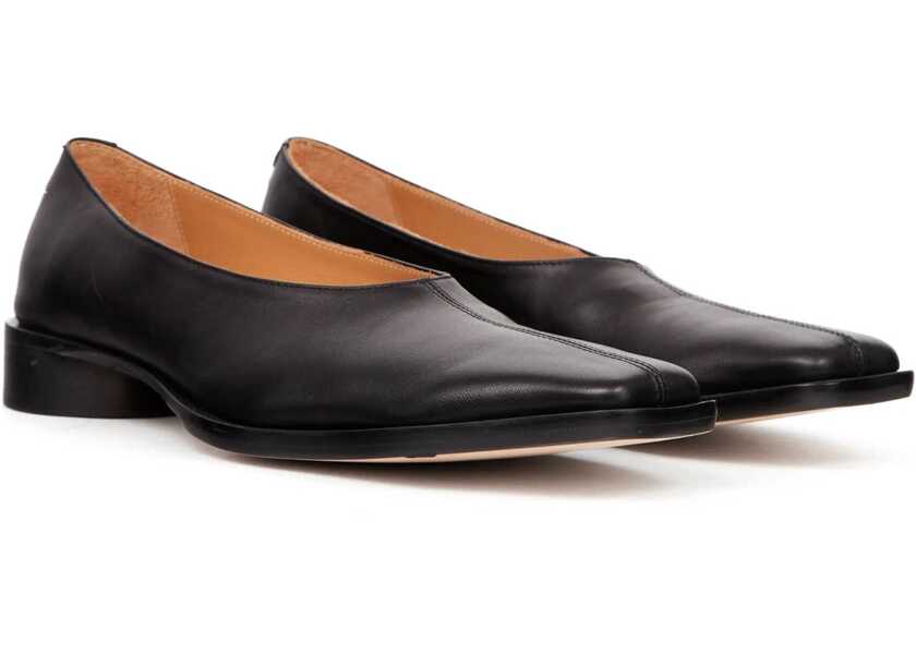 Sandale MM6 Maison Margiela Leather Ballerina BLACK Femei (BM 16301106) 2