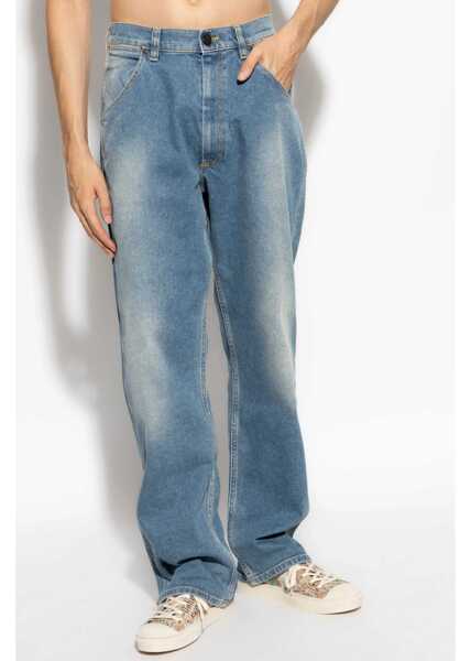 Blugi drepti Vivienne Westwood Jeans Baggy BLUE Femei (BM 16301121) 5