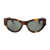 Saint Laurent Saint Laurent Sl M94 Linea Monogram Sunglasses Brown