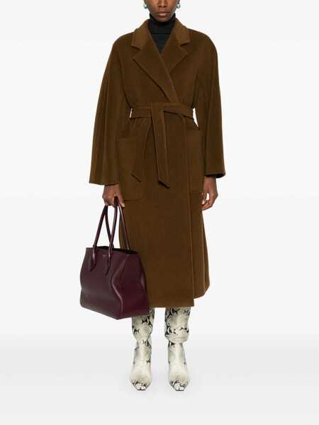 Paltoane Max Mara Max Mara Coat BROWN Femei (BM 16302210) 2