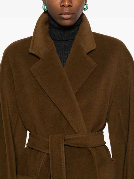 Paltoane Max Mara Max Mara Coat BROWN Femei (BM 16302210) 5