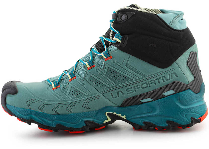 Incaltaminte trekking La Sportiva ULTRA RAPTOR II MID LEATHER WS GTX JUNIPER CARBON Turquoise Barbati (BM 16308558) 4