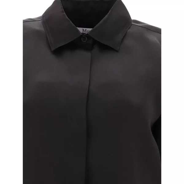 Camasi Max Mara Max Mara Sfilata Nola Silk Shirt Black Femei (BM 16308615) 3
