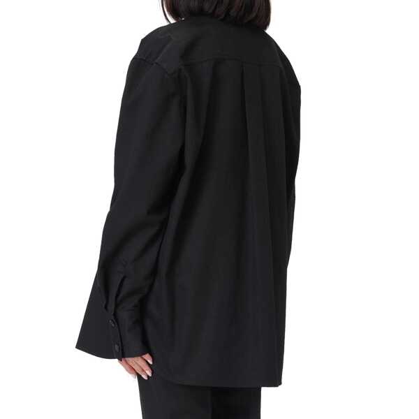 Camasi Saint Laurent Saint Laurent Cotton Shirt Black Femei (BM 16308639) 3