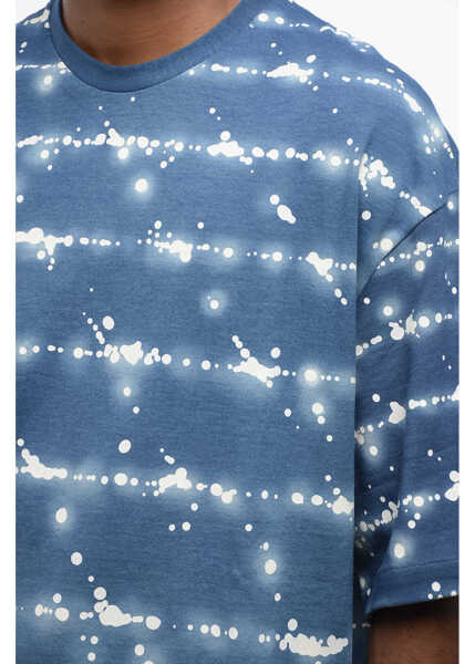 Tricouri Jil Sander Crew Neck Blue Sky Printed Cotton T-Shirt Light Blue Barbati (BM 16309062) 3