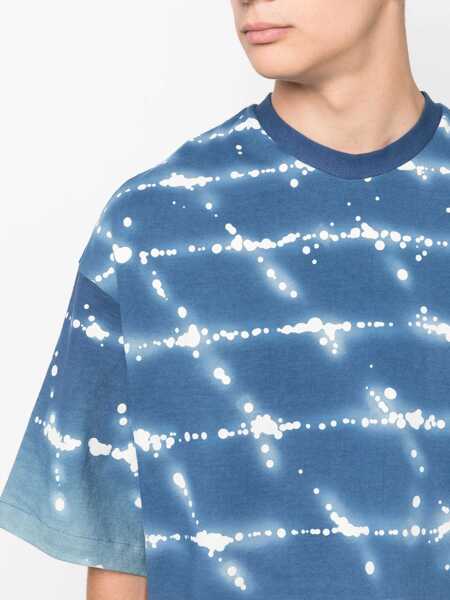 Tricouri Jil Sander Crew Neck Blue Sky Printed Cotton T-Shirt Light Blue Barbati (BM 16309062) 5