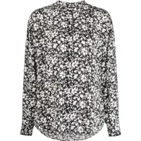 Camasi casual Etoile Floral Motif Shirt With Mandarin Collar Femei