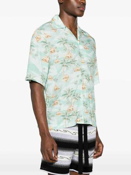 Camasi AMIRI Amiri Shirt Blue Barbati (BM 16311285) 3