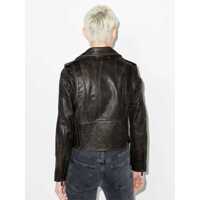 Geci Golden Goose Dama - Geci biker Golden Goose Black Leather Biker Jacket Golden Goose Woman Black Femei (BM 16314828) - B-mall.ro