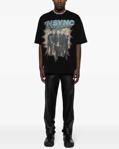 Tricouri 1989 STUDIO Printed Nsync Celebrity Crew-Neck T-Shirt Black Barbati (BM 16316997) 2