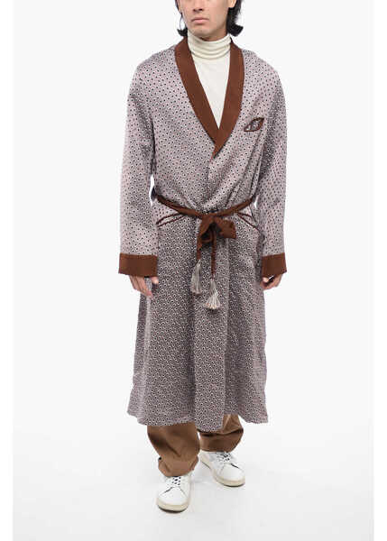 Cardigane Maison Margiela Mm1 Polka Dot Long Cardigan With Belt Multicolor Barbati (BM 16317021) 4