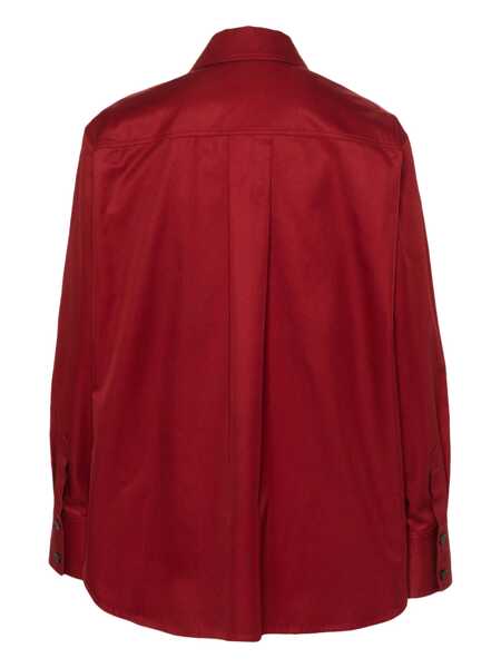 Camasi Saint Laurent Saint Laurent Cotton Shirt Red Femei (BM 16317195) 2