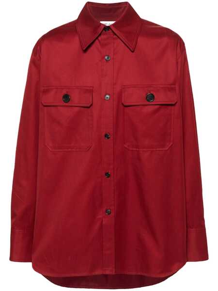 Camasi Saint Laurent Saint Laurent Cotton Shirt Red Femei (BM 16317195) 1