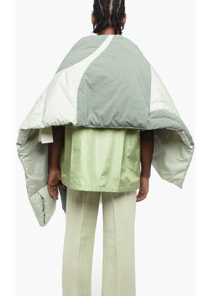 Fulare Jil Sander Sage Quilted Stole With Hood Green Barbati (BM 16317354) 2