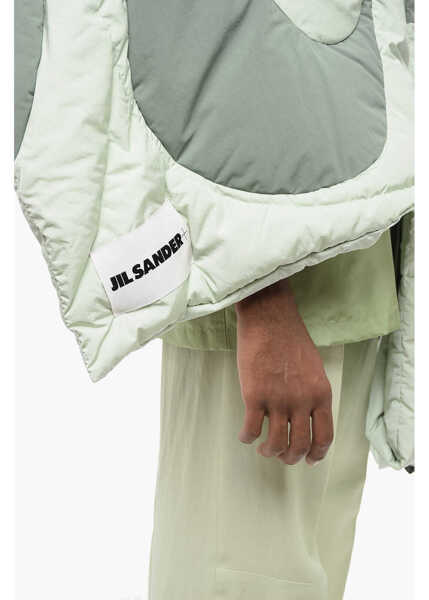 Fulare Jil Sander Sage Quilted Stole With Hood Green Barbati (BM 16317354) 3