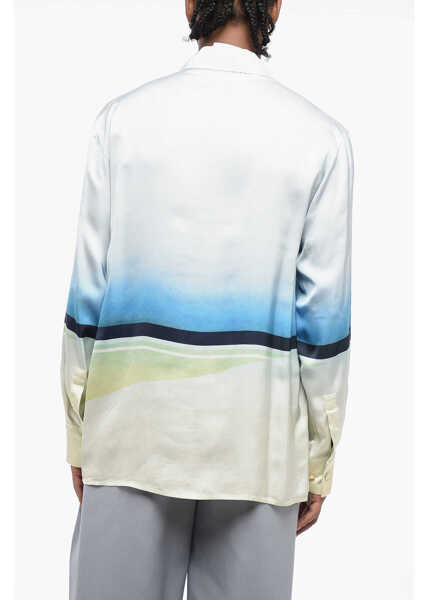 Camasi casual Jil Sander Standard Collar Printed Satin Shirt Multicolor Barbati (BM 16317540) 2