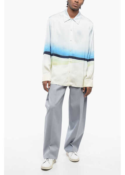 Camasi casual Jil Sander Standard Collar Printed Satin Shirt Multicolor Barbati (BM 16317540) 4