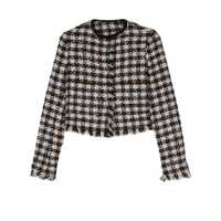 Geci Forte_forte Forte_Forte Pied De Coque Tweed Boxy Jacket Clothing