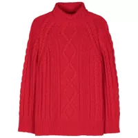 Pulovere Forte_Forte Soft Wool Oversized Aran Sweater Clothing Femei