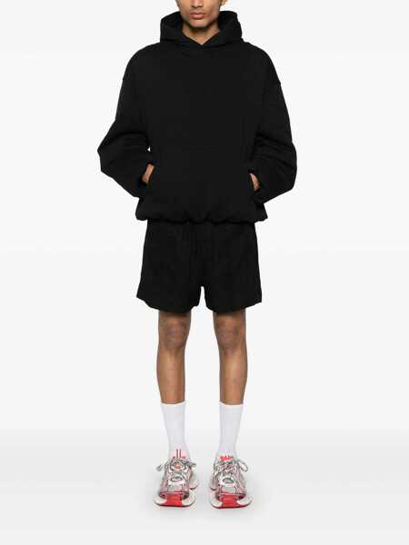 Pantaloni Balenciaga Balenciaga Shorts Black Barbati (BM 16320600) 2