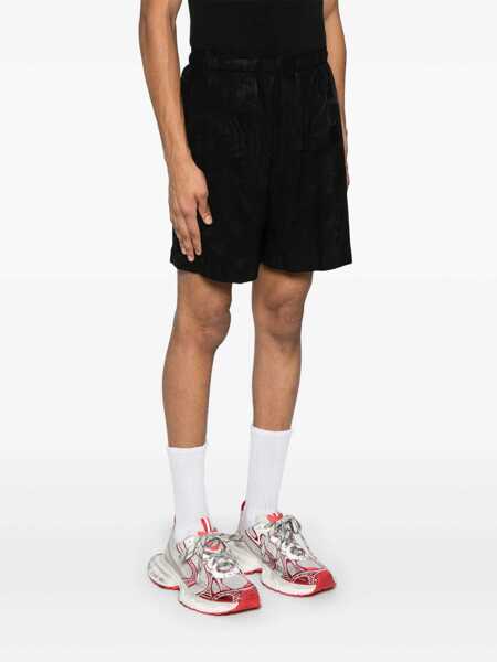 Pantaloni Balenciaga Balenciaga Shorts Black Barbati (BM 16320600) 3