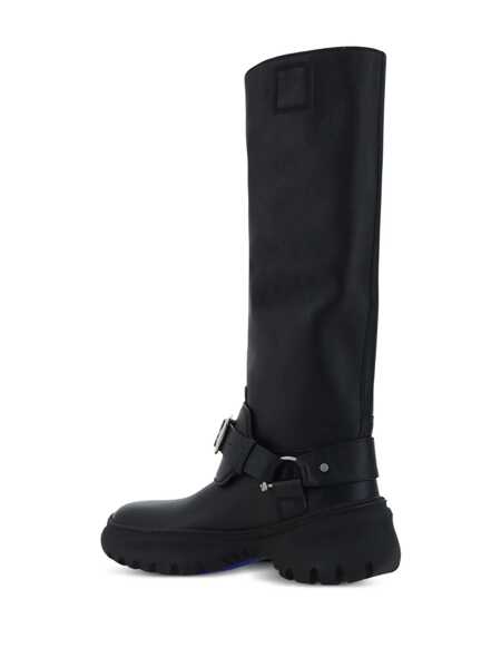 Bocanci Burberry Stomp High Boots Black Femei (BM 16322067) 3