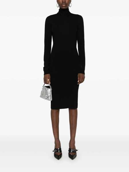 Rochii Givenchy Givenchy Knitted Turtleneck Dress Black Femei (BM 16323321) 2