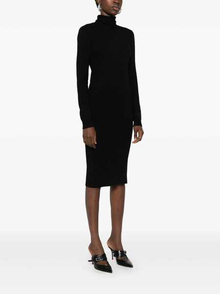 Rochii Givenchy Givenchy Knitted Turtleneck Dress Black Femei (BM 16323321) 3