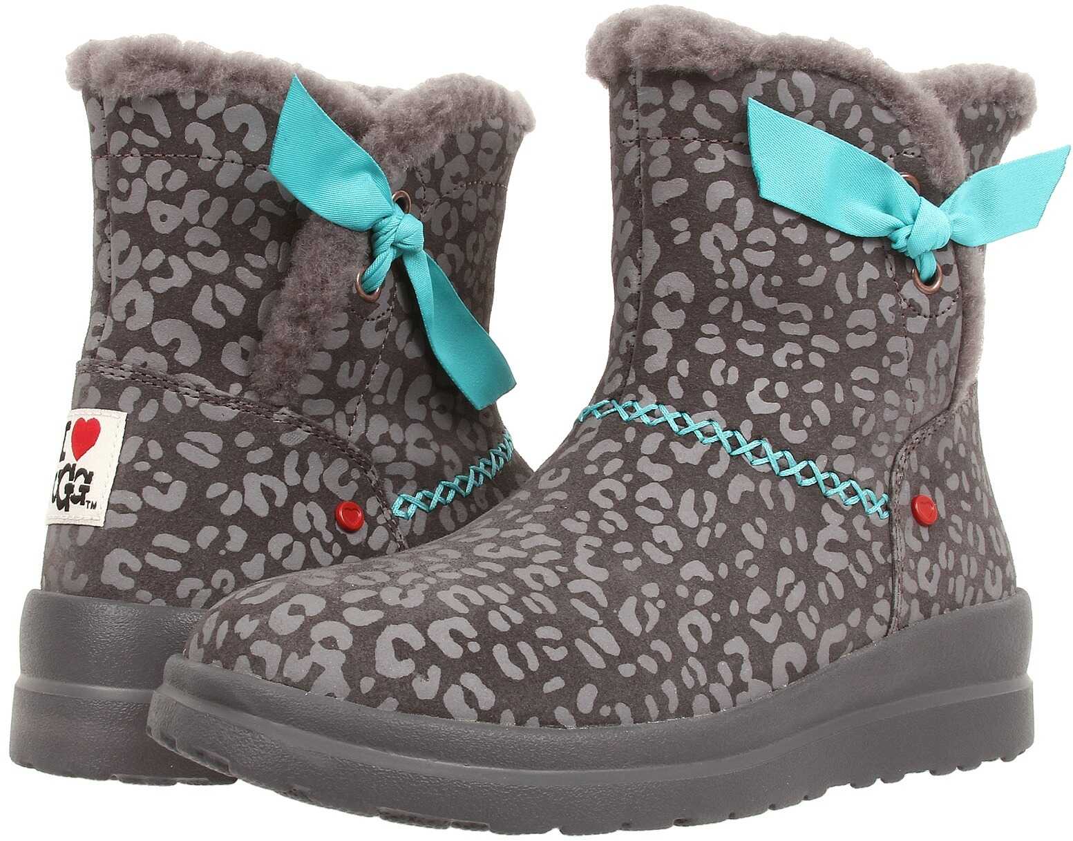 Gheata UGG Knotty Grey Leopard Suede