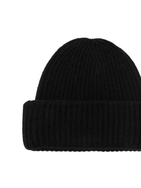Caciuli Soft Goat Soft Goat Cashmere Ribbed Beanie Black Femei (BM 16327170) 2