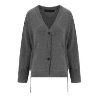 Cardigane FEDERICA TOSI GREY CARDIGAN WITH LACES Femei